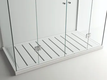 ONE SHOWER CORIAN - Slatted rectangular Solid Surface shower tray by MOMA Design - view 2